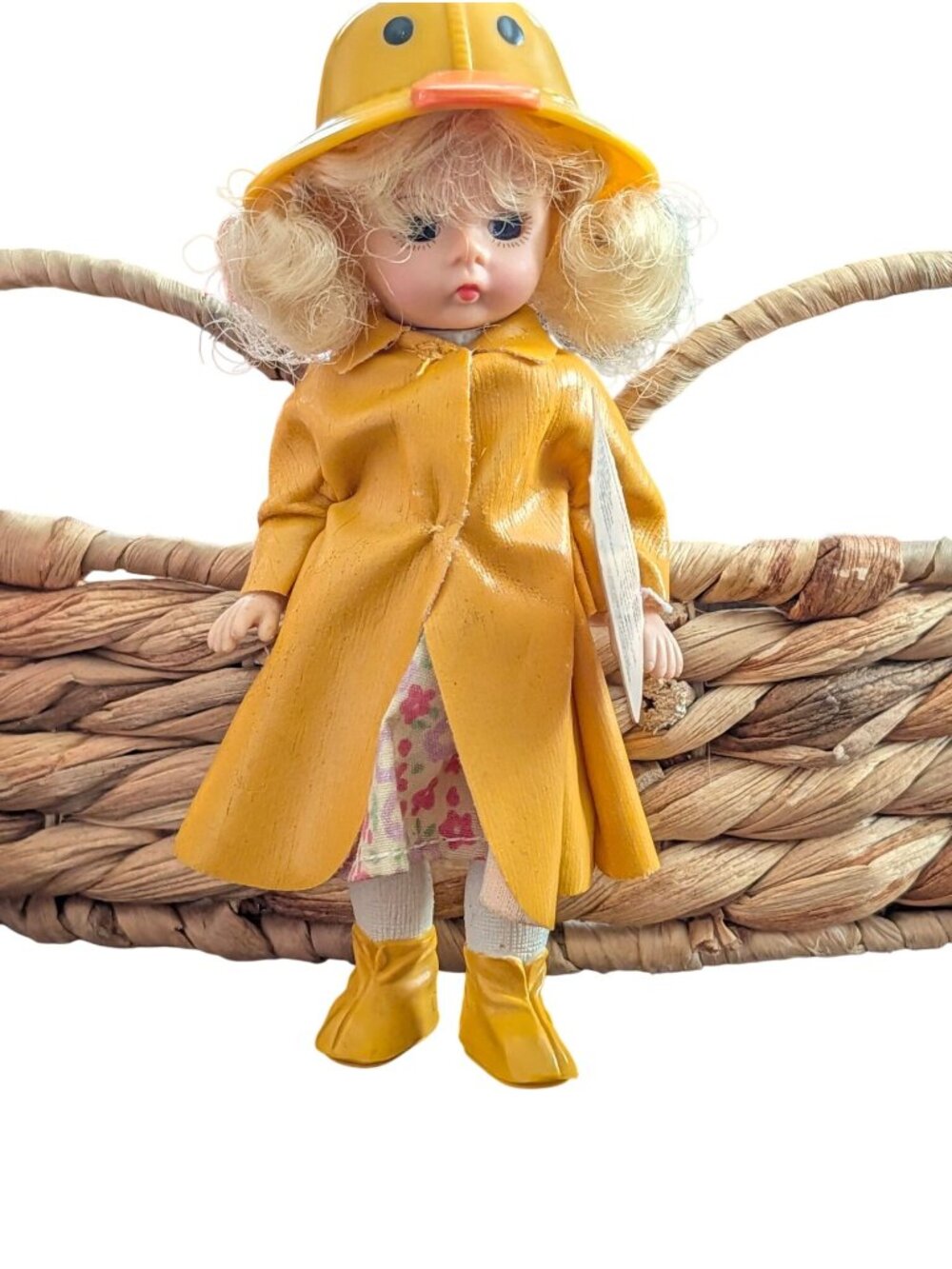 Madame Alexander 2003 Its Raining Doll McDonalds Exclusive Yellow Raincoat Hat B